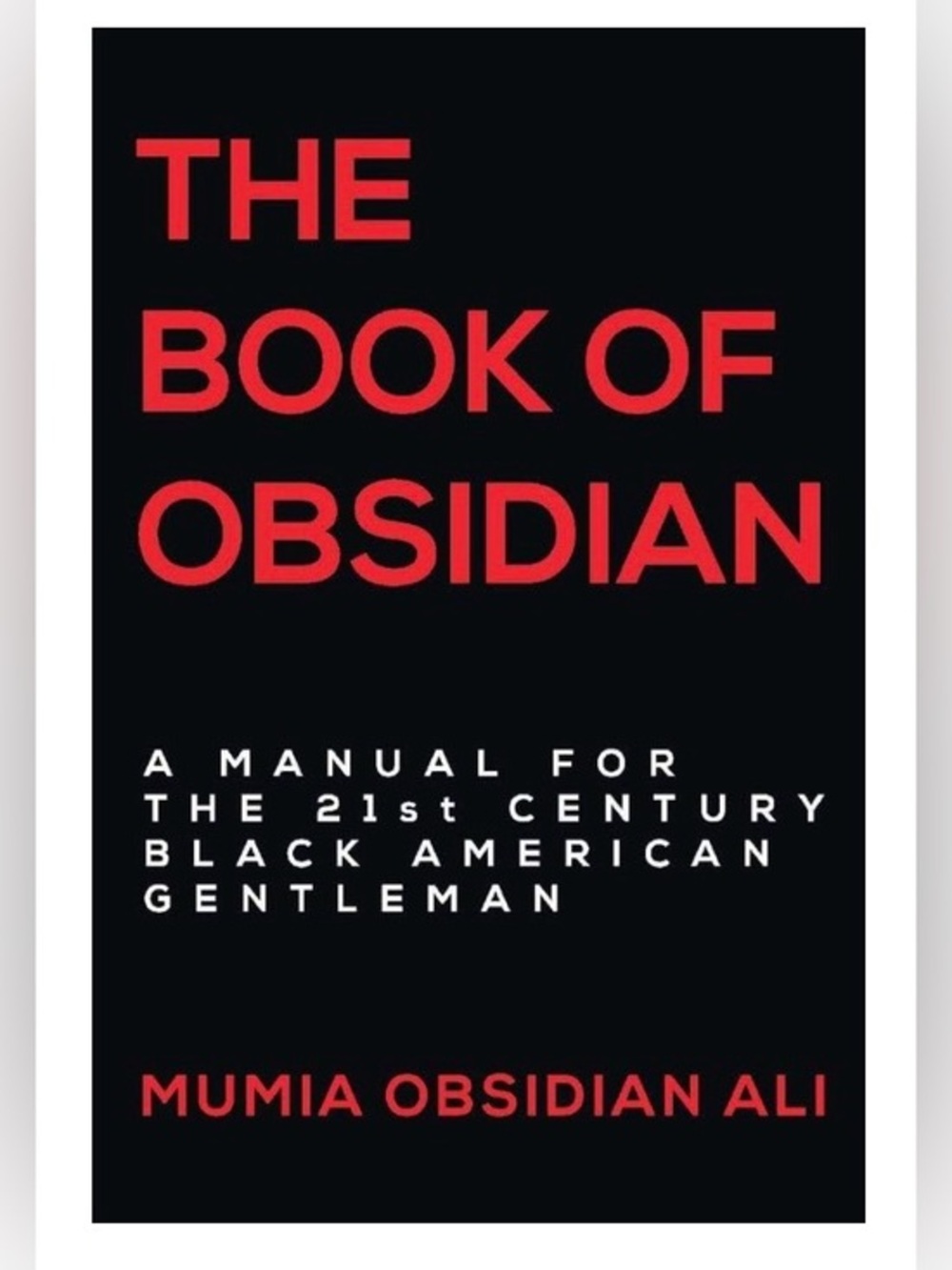 Mumia Obsidian Ali The Book of Obsidian Paperback